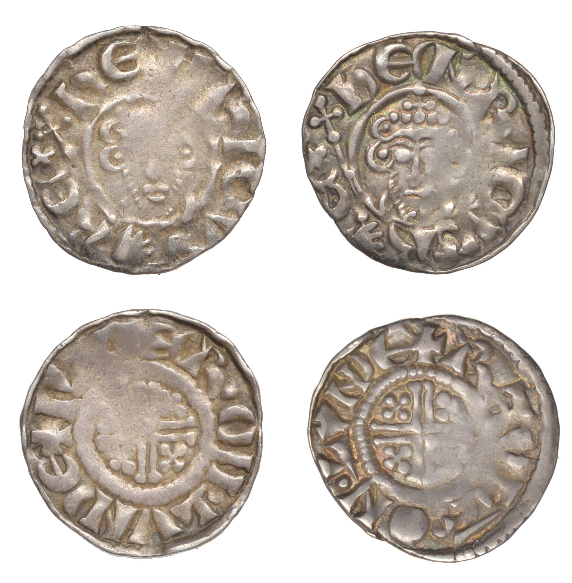 John (1199-1216), Pennies (2), class VIb2, London, Ilger, ilger Â· on Â· lvnde, 1.52g/9h (SCBI...