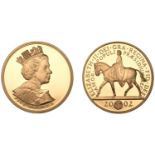 Elizabeth II (1952- ), Proof Five Pounds, 2002, in gold, Golden Jubilee (S L10). Brillian...