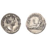 Roman Imperial Coinage, Hadrian, Denarius, 130-3, laureate bust right, rev. Ã†gyptos reclinin...