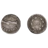 Roman Imperial Coinage, CIVIL WARS, Denarius, Gaul, 68-9, pax [â€“] libertas, clasped hands ho...