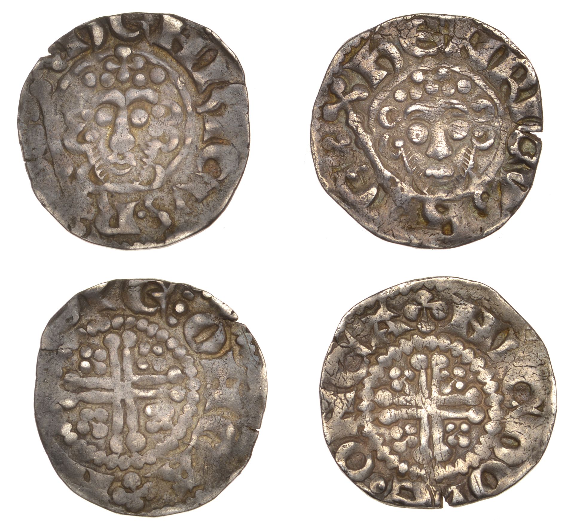 Henry III (1216-1272), Pennies (2), both class VIIIc, Canterbury, Nichole, nichole Â· on ca,...