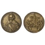 FRANCE, Nicolas de Neufville, Duke of Villeroy, a bronze medal, unsigned and undated, bust f...