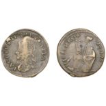 Ireland, James II, Limerick coinage, Halfpenny, 1691, large size, 4.93g/12h (S 6594). About...