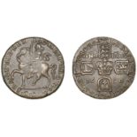 Ireland, James II, Gunmoney coinage, Crown, 1690, type 1, stop after trivmpho, 17.55g/12h (T...