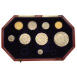 Edward VII (1901-1910), Proof set, 1902, comprising Sovereign and Half-Sovereign, Crown to S...