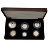 Elizabeth II (1952- ), Silver Proof Piedfort set, 2006, comprising Five Pounds, Two Pound...