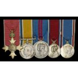 An Inter-War M.B.E. group of five awarded to Sub-Conductor H. I. Macdonald, Indian Miscellan...