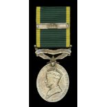 Efficiency Medal, G.VI.R., 1st issue, Canada, with Second Award Bar (Pte. A. Tremblay Rl. 22...