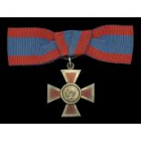 Royal Red Cross, 2nd Class (A.R.R.C.), G.V.R., silver and enamel, on lady's bow riband, in G...