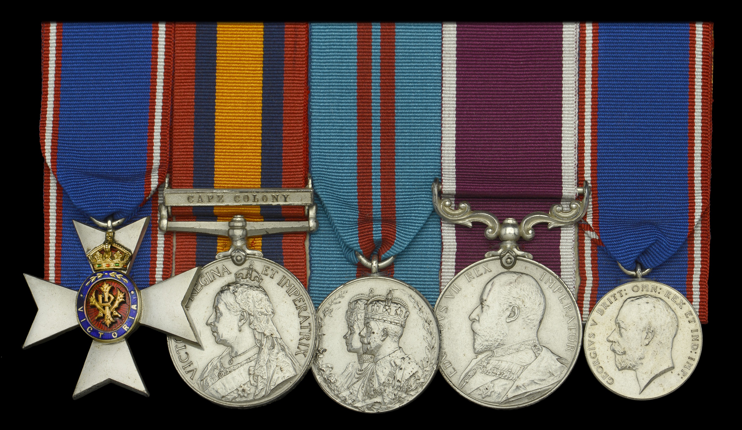 A M.V.O. and R.V.M. group of five awarded to Sergeant H. G. Barrett, Royal Horse Artillery...