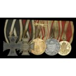 A German Great War Iron Cross group of five Germany, Prussia, Iron Cross 1914, Second Cla...