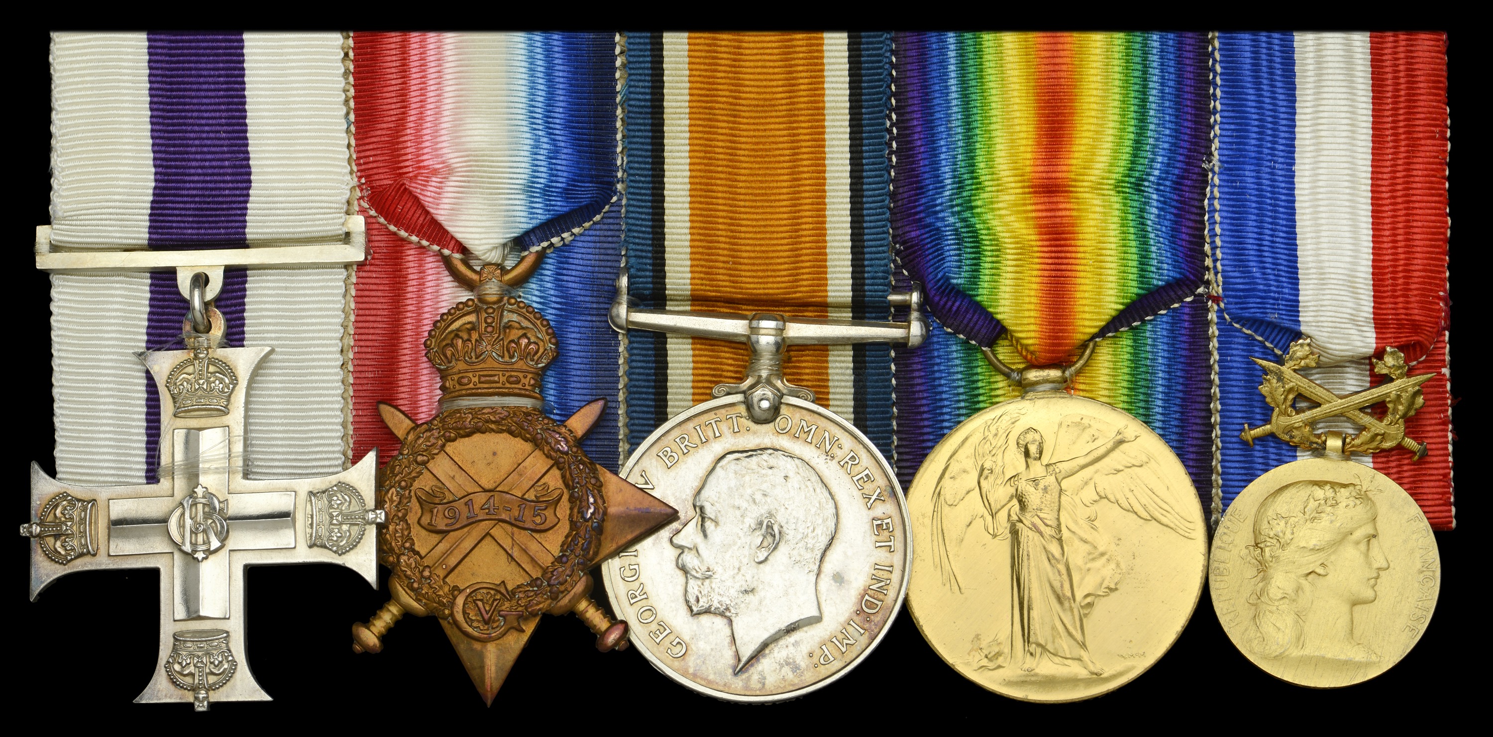 A Great War 'Salonika' M.C group of five awarded to Captain J. R. Green, Hampshire Regiment...