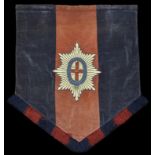 A Brigade of Guards Banner. A fine banner, made of crushed velvet, with large Garter Star a...