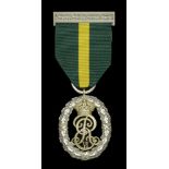 Territorial Decoration, E.VII.R., silver and silver-gilt, hallmarks for London 1910, with in...