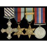 A good Second War Pathfinder's D.F.C. group of five awarded to Lancaster Flight Engineer, Wa...