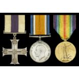 A Great War 1918 'Western Front' M.C. group of three awarded to Lieutenant W. A. Wood, Loyal...