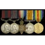 A Great War 'Ypres, October 1917' D.C.M. and M.M. group of five awarded to Sergeant T. F. Jo...