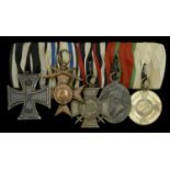 A German Great War Iron Cross group of five Germany, Prussia, Iron Cross 1914, Second Cla...