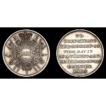 Loyal London Volunteers 1803, a struck silver medal, 34mm, the obverse embossed 'LLV First R...