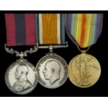 A fine Great War 'Western Front 1918' D.C.M. group of three awarded to Private S. Powner, 2/...