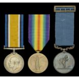 A Royal Humane Society group of three awarded to Private J. T. Young, Rifle Brigade, for his...