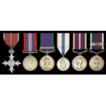 A fine 'Military Division' M.B.E., M.S.M. combination group of six awarded to Warrant Office...