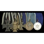 A German Great War Iron Cross group of five Germany, Prussia, Iron Cross 1914, Second Cla...