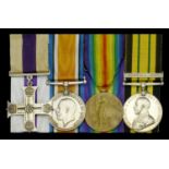 A Great War 'PoziÃ¨res, August 1916' M.C. group of four awarded to Lieutenant T. D. Harvey, R...