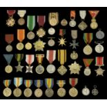 United States of America, Allied Victory Medal (3), bronze, one with 1 clasp, France, anothe...