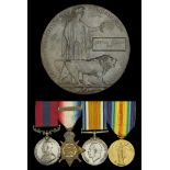 A rare Great War Posthumous D.C.M. group of four to Sapper A. W. Kay, 57th Field Company, Ro...