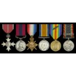 The unique Great War M.B.E., 'Darfur 1916 - Sudan operations' D.C.M. group of six awarded to...