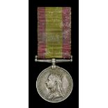 The Second Afghan War Medal awarded to Captain C. J. R. Fulford, 26th Bengal Native Infantry...