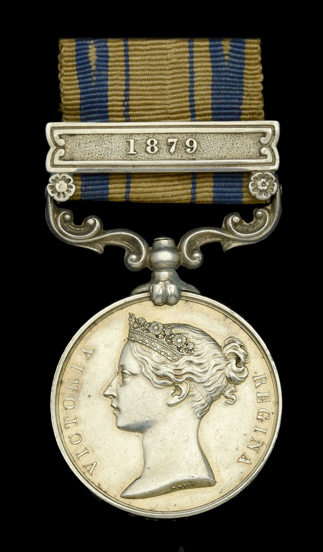 South Africa 1877-79, 1 clasp, 1879 (11/829 Pte. J. Teasdale. 2/4th Foot.) minor edge bruise...