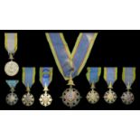 Thailand, Kingdom, Order of the Crown, 3rd issue (8), Commander's neck badge, unmarked, silv...