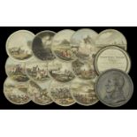 The Battles of the British Army in Portugal, Spain, and France.â€¨A set of 13 hand-coloured ci...