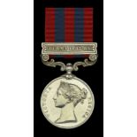 India General Service 1854-95, 1 clasp, Burma 1887-89 (1983 Pte. J. Baker 2d. Bn. Ches. R.)...