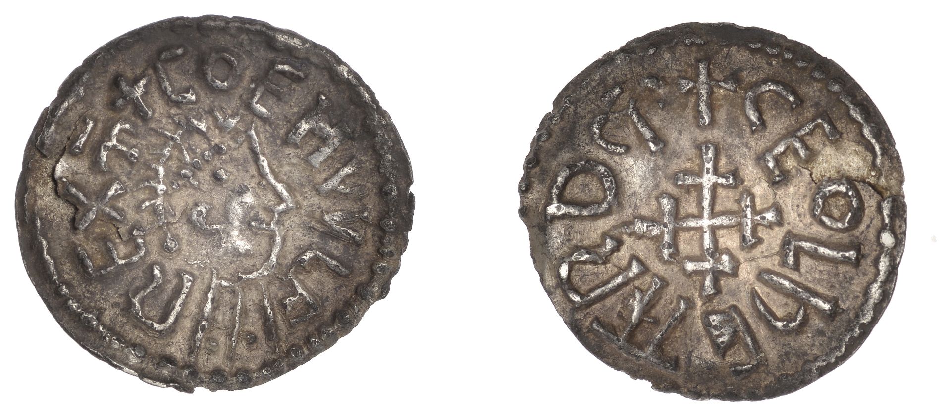 Kings of Mercia, Coenwulf (796-821), Penny, Gp III, London, portrait type, Ciolhard, coenvvl...