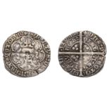 Robert III (1390-1406), Heavy coinage, First issue, Groat, Edinburgh, mm. cross pattÃ©e, tres...