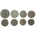 Ireland, James II, Gunmoney coinage, Shillings (3), 1689 Sepr:, 5.63g/12h (Timmins 1D; S 658...