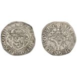 James V (1513-1542), First coinage, Plack, mm. crown on obv. only, pellet stops on obv., tre...