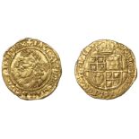 James I (1603-1625), Third coinage, Quarter-Laurel, mm. trefoil, fourth bust, beaded inner c...