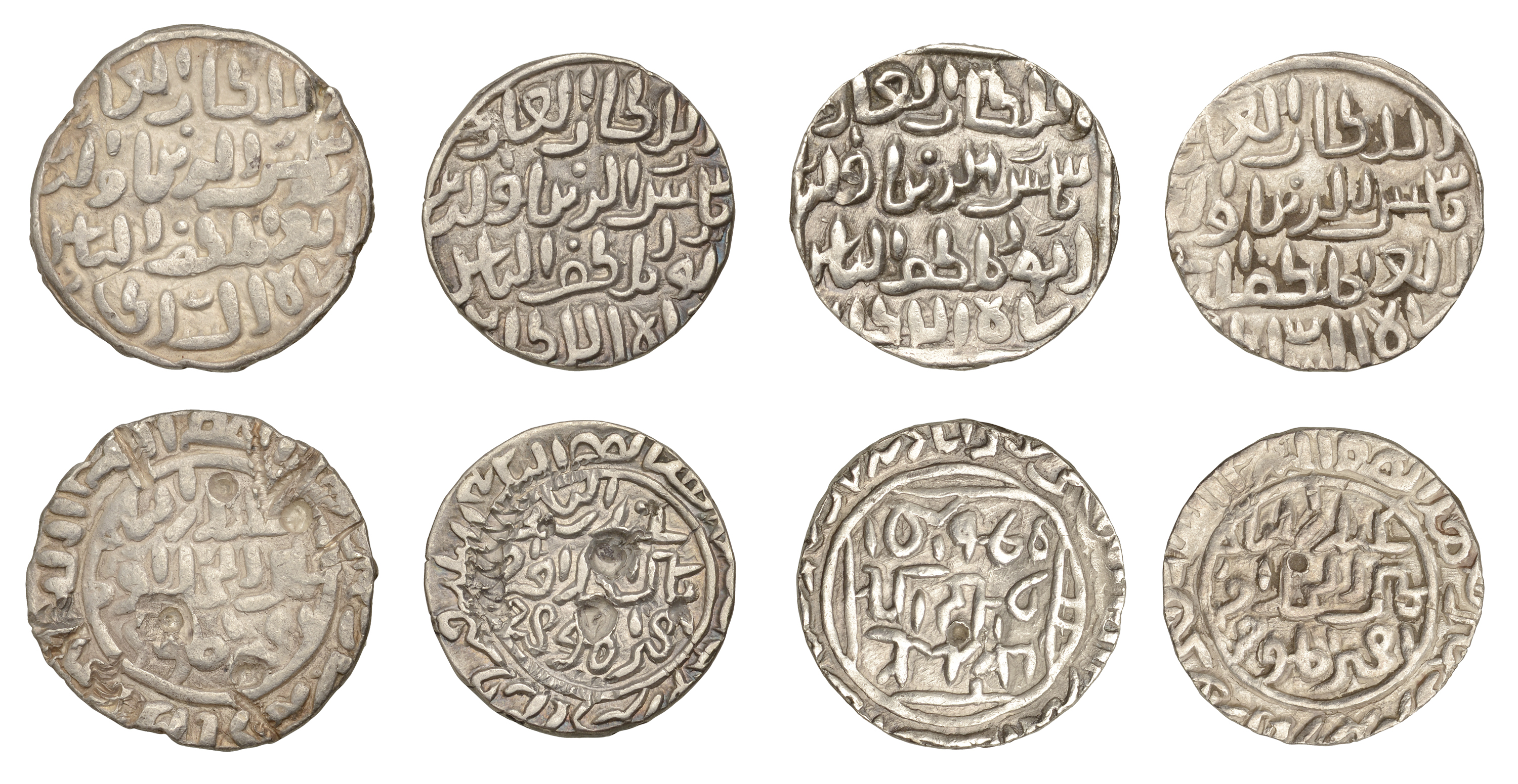 Sultans of Bengal, Shams al-din Ilyas, Tankas (4), al-Balad Firuzabad 748h, 754h, 756h?, 758...