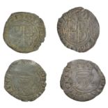 Ireland, Elizabeth I, Base issue, Pennies (2), both 1601, mm. star, 1.85g/4h, 1.47g/4h (S 65...