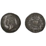 Ireland, James II, Gunmoney coinage, Shilling, 1690 May, Limerick, 4.68g/12h (Timmins 5E; S...