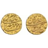 Mughal Empire, Aurangzeb, Mohur, Dar al-Khilafat Shahjahanabad 1097h, yr 29, 10.95g/12h (KM...