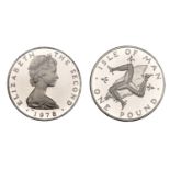 Isle of Man, Elizabeth II, Proof Pound, 1978, struck in platinum, 0.95 fine, 0.275 oz (KM 44...