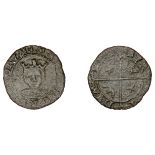 Mary (1542-1567), First period, Penny, type I, mm. cross on obv. only, infant head facing, a...