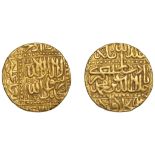 Mughal Empire, Akbar, Mohur, Dar al-Khilafat Agra 982h, 10.86g/3h (Liddle G-6; KM 108.1; ICV...