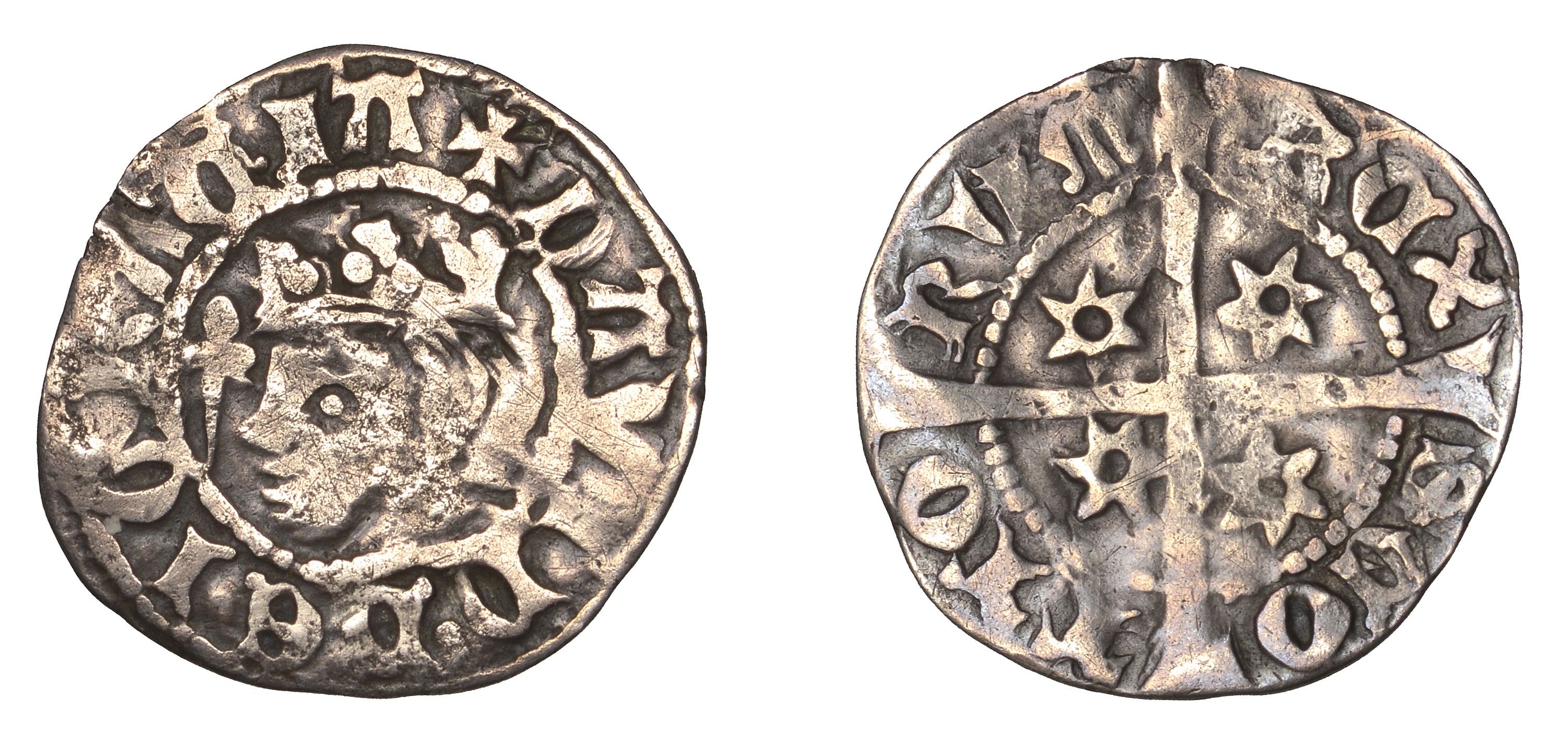 David II (1329-1371), First coinage, Second issue, Sterling, small letters, pellet stop betw...