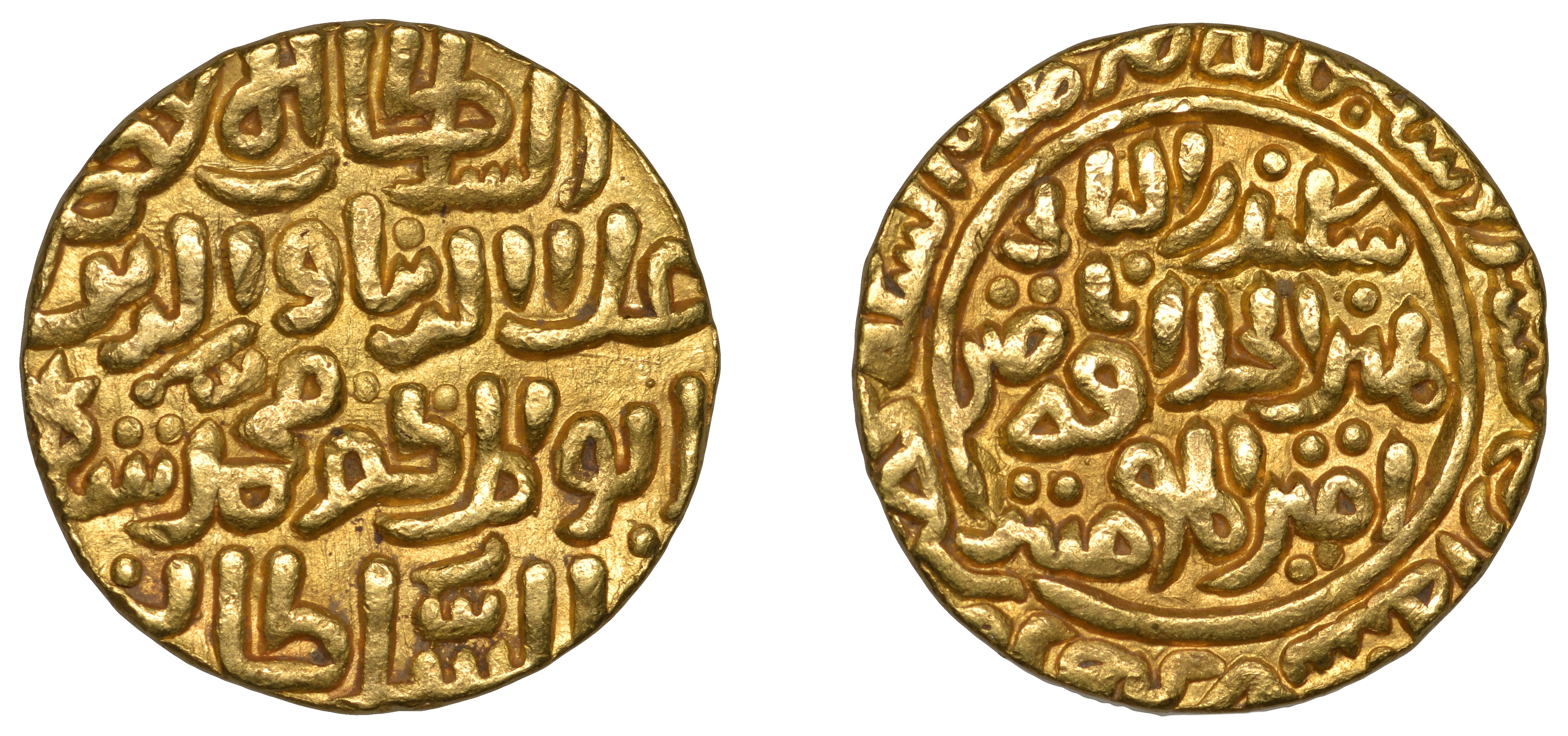 Sultans of Dehli, 'Ala al-din Muhammad, gold Tanka, Hadrat Dehli 714h, 10.97g/6h (GG D221; I...